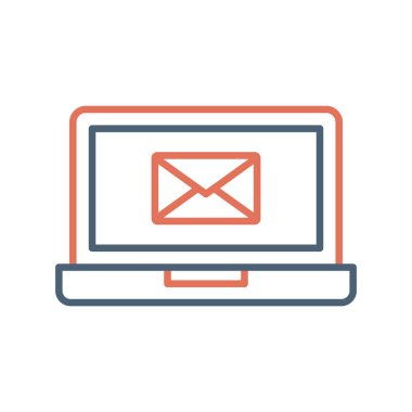 ileti ikonu vektör illüstrasyonu