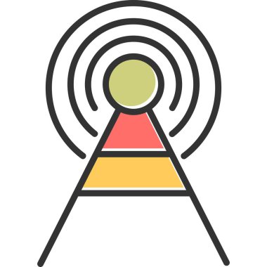 Yayın simge vektör çizim