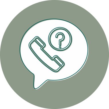 Kaçırılan Çağrı modern simge vektör illüstrasyonu