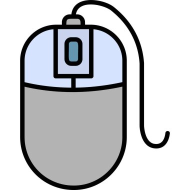 fare düz vektör simgesi