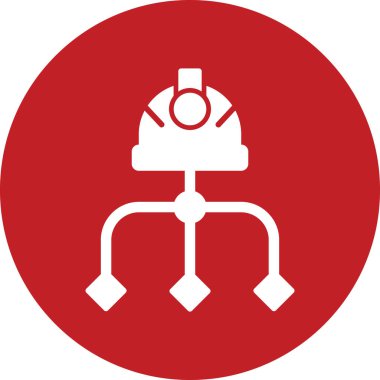 Çalışma akışı modern simgesi, vektör illüstrasyonu