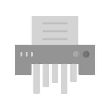 Paper Shredder web icon, vector illustration