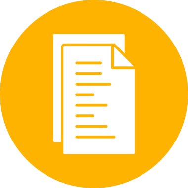 Belge simgesinin vektör illüstrasyonu