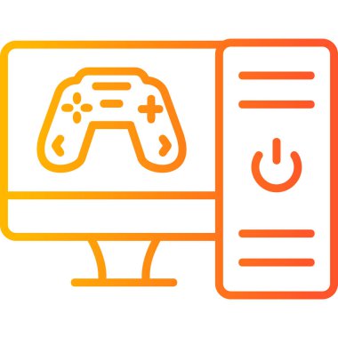 Bilgisayar. Web simgesi basit illüstrasyon 