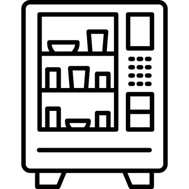 Satış makinesi. Web simgesi basit tasarım