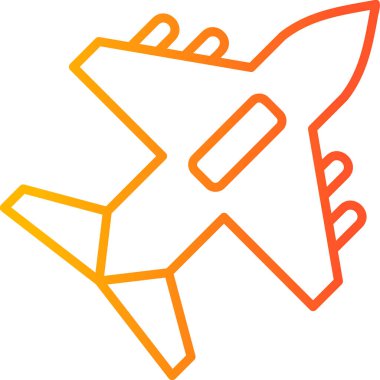 turuncu yıldız simgesi, vektör illüstrasyonu