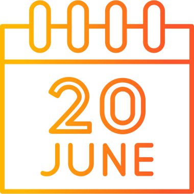 Takvim, Dünya Mülteci Günü vektör illüstrasyonu