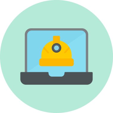 Bilgisayar. Web simgesi basit illüstrasyon