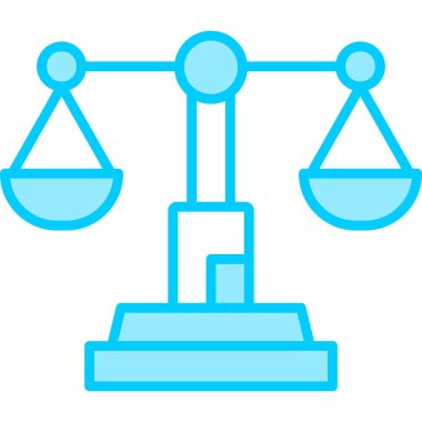 Denge kavramı. Ölçeklendirme web simgesi basit resimleme