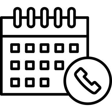 Takvim simgesi, vektör illüstrasyonu basit tasarım