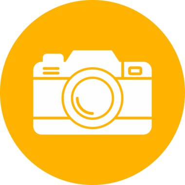 Basit kamera, düz vektör çizimi