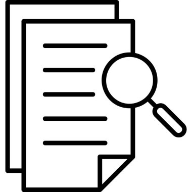 belge dosyası. Ağ simgesi. Kağıt Arama aracı