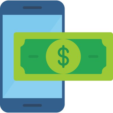 Çevrimiçi ödeme. Web simgesi basit illüstrasyon