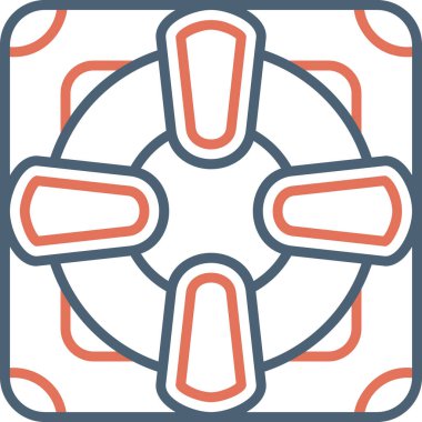 Çiçek. Web simgesi vektör illüstrasyonu