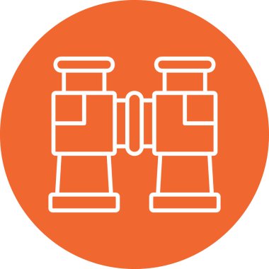 Dürbün. Web simgesi vektör illüstrasyonu