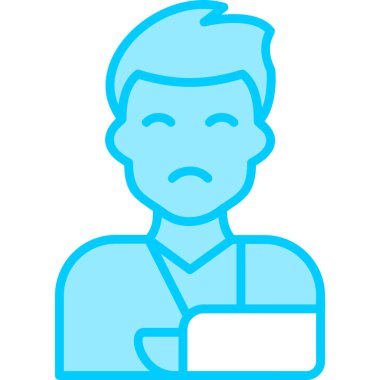 Adamım. Web simgesi basit illüstrasyon