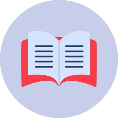 Open Book web icon, vector illustration