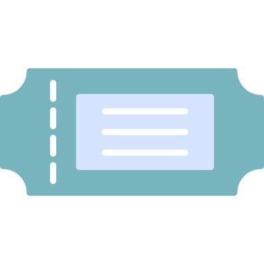 bilet ikonu vektör illüstrasyonu