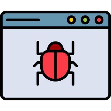 Web böceği modern simgesi, vektör illüstrasyonu 