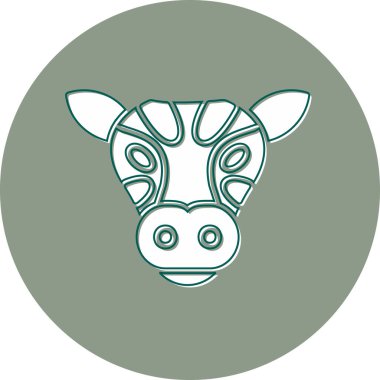 Boğa kafasının vektör çizimi