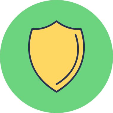 kalkan simgesi, vektör illüstrasyonu basit tasarım