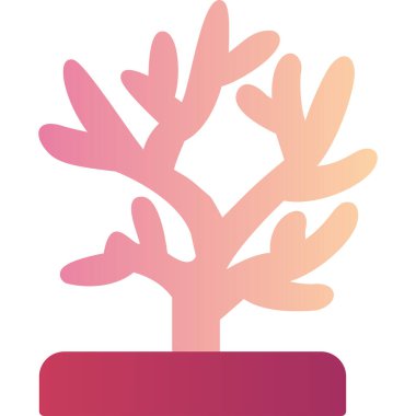 Ağaç. Web simgesi basit illüstrasyon