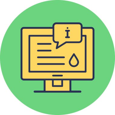  Information  web icon simple illustration