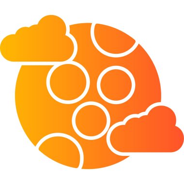 Ayın soyut web renk çizimi  