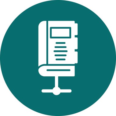 Ofis sandalyesi simgesinin vektör illüstrasyonu