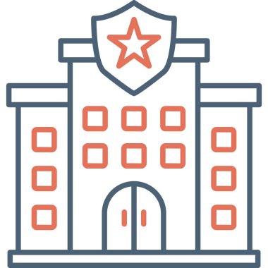 Police web icon. simple illustration