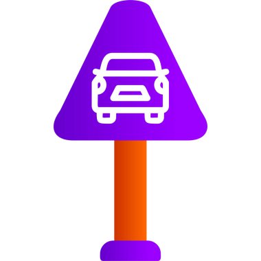 Araba park etme ikonu. Web için basit taksi aracı vektör simgeleri çizimi