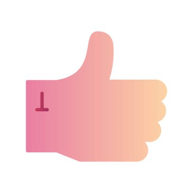 başparmak yukarı simgesi, vektör illüstrasyonu