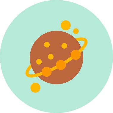 Gezegen simge vektör çizim