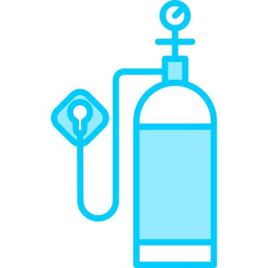 Kişisel ve ticari kullanım için Oksijen Tankı resimleme simgesi