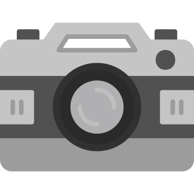 Fotoğraf Kamerası Simgesi. Vektör İllüstrasyonu