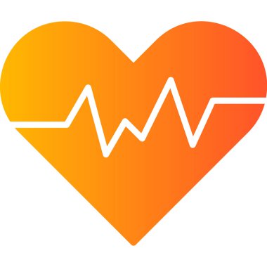 kalp atış hızı ikonu vektör çizimi