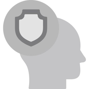 Koruma çizgisi simgesi, vektör illüstrasyonu