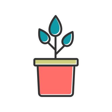 plant pot, vector illustration 
