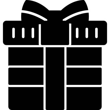 Hediye kutusu simgesi. Basit resimleme