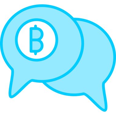 Konuş. Web simgesi basit illüstrasyon