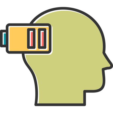 Yorgun konsept renk vektörü çizimi