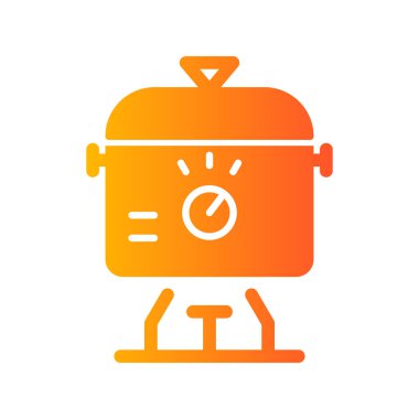 vector illustration of modern Slow Cooker icon