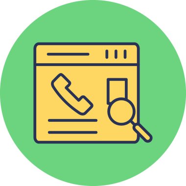 Kişi Arama web vektör simgesi