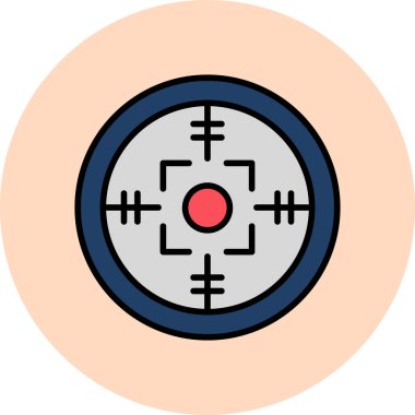 Hedef. Web simgesi basit tasarım 