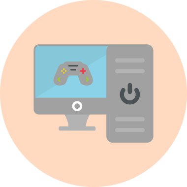 Bilgisayar. Web simgesi basit illüstrasyon 