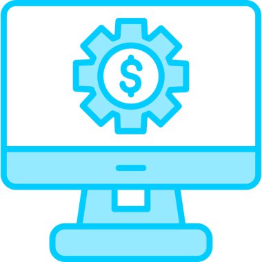 Para için. Web simgesi basit illüstrasyon