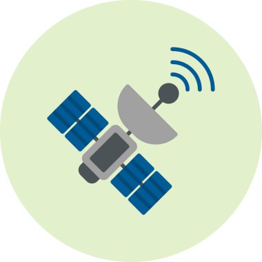 bir uydu vektör çizim