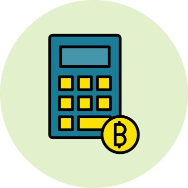 Muhasebe. Web simgesi basit illüstrasyon