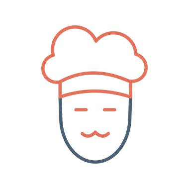 Şapka simgesi vektör illüstrasyon tasarımlı şef