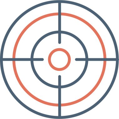 hedef simge vektör illüstrasyonu